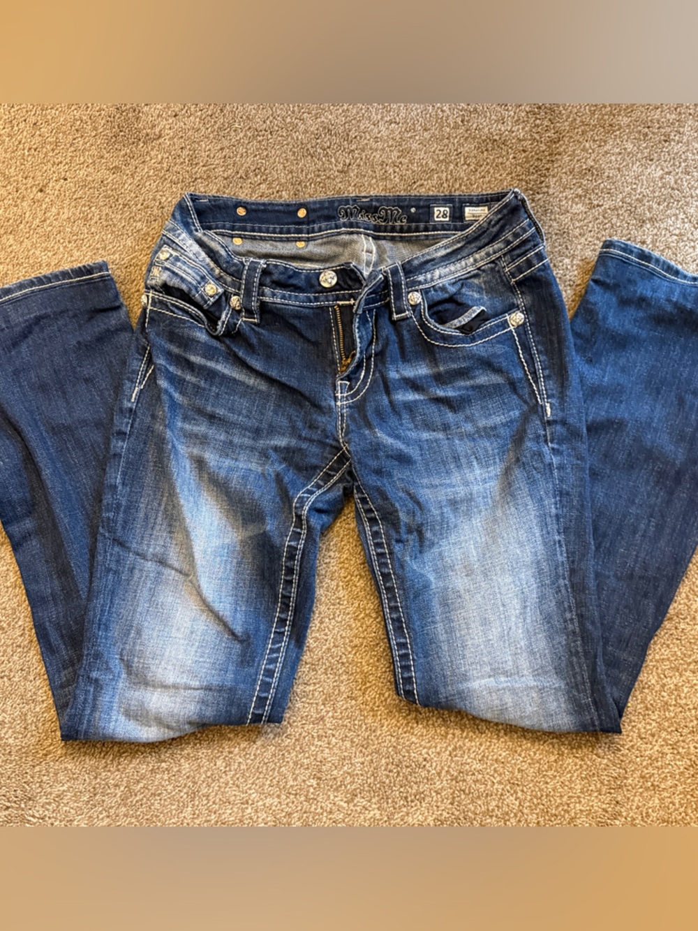 Miss Me Dark Blue Flare Jeans
